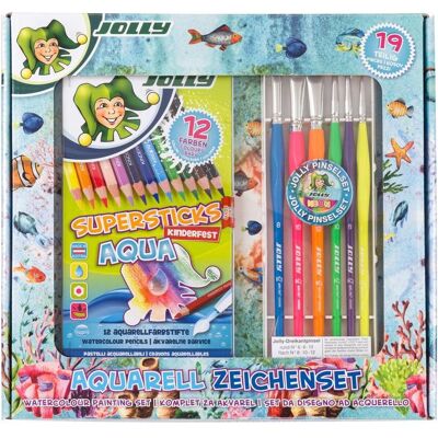 Jolly Künstlerfarbe & Bastelfarbe, Aquarell Zeichenset Jolly Künstlerfarbe & Bastelfarbe, Aquarell Zeichenset