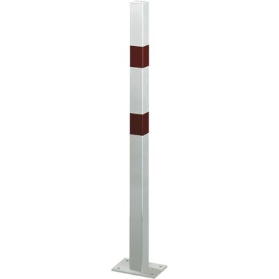 Alberts, Absperrung, Absperrpfosten eckig weiss mit 2 roten Ringen zum Aufschrauben 70x70mm... Alberts, Absperrung, Absperrpfosten eckig weiss mit 2 roten Ringen zum Aufschrauben 70x70mm...