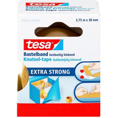 tesa Doppelklebestreifen - Bastelband, 38mm x 2.75m, weiß tesa Doppelklebestreifen - Bastelband, 38mm x 2.75m, weiß
