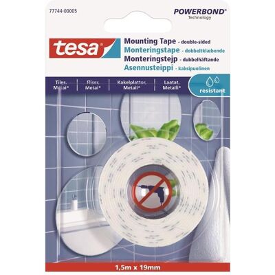 Tesa Montagetape - Für Fliesen und Metall - Wasserdicht - Für den Innenbereich Tesa Montagetape - Für Fliesen und Metall - Wasserdicht - Für den Innenbereich