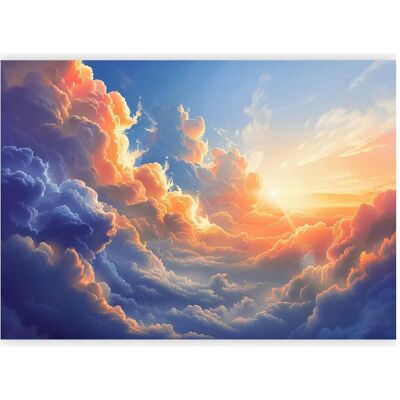 Artgeist, Tapete, Fototapete - Sunset Over a Cloudy Sea: A Wonderful Symphony of Colors (100 x 70 cm) Artgeist, Tapete, Fototapete - Sunset Over a Cloudy Sea: A Wonderful Symphony of Colors (100 x 70 cm)