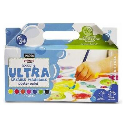Pebeo, Künstlerfarbe + Bastelfarbe, Ultrawaschbares Gouache-Set 7x60ml (60 ml) Pebeo, Künstlerfarbe + Bastelfarbe, Ultrawaschbares Gouache-Set 7x60ml (60 ml)