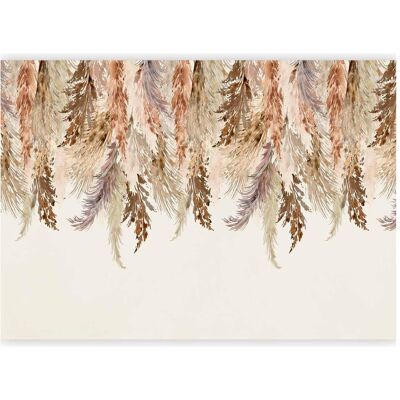 Artgeist, Tapete, Fototapete - Minimalist boho landscape - dangling leaves in beige colours (150 x 105 cm) Artgeist, Tapete, Fototapete - Minimalist boho landscape - dangling leaves in beige colours (150 x 105 cm)