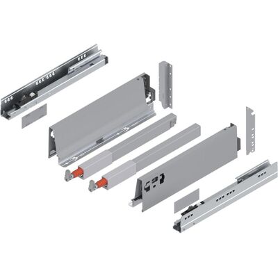 Blum, Schubladenauszüge, Tandembox antaro D-Reling 1 Paar, 30kg 300mm Vollauszug Blumotion, grau Blum, Schubladenauszüge, Tandembox antaro D-Reling 1 Paar, 30kg 300mm Vollauszug Blumotion, grau