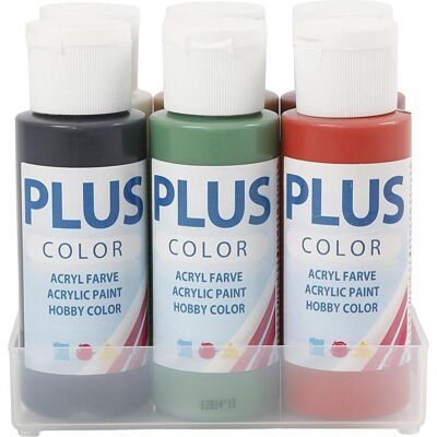 Plus Color Acrylfarben Set 6x60ml Weihnachtsfarben - Kunst & Bastelbedarf Plus Color Acrylfarben Set 6x60ml Weihnachtsfarben - Kunst & Bastelbedarf