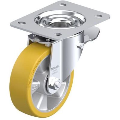 Blickle, Möbelrollen, LK-ALTH 125K-3-ST, Roller, 875 kg, Stahl, Gelb, Deutschland, 1 Stück(e), 155 mm Blickle, Möbelrollen, LK-ALTH 125K-3-ST, Roller, 875 kg, Stahl, Gelb, Deutschland, 1 Stück(e), 155 mm