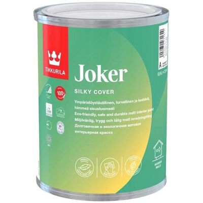 Tikkurila - PAINT JOKER A SILK/MAT - Weiß - 0.9L - Farbe Tikkurila - PAINT JOKER A SILK/MAT - Weiß - 0.9L - Farbe