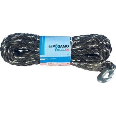 Magni, Seil, PP-Seil gedr. schw/weiss 14,0mmx10m Docke m.Hacken (10 m) Magni, Seil, PP-Seil gedr. schw/weiss 14,0mmx10m Docke m.Hacken (10 m)