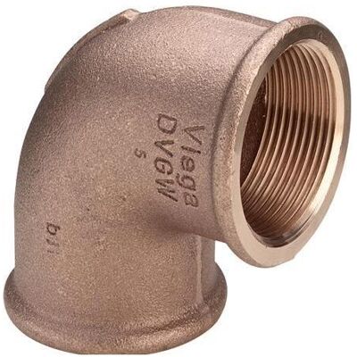 Viega Winkel 2 1/2" rotdgods 90° Muffe/Muffe - Rohrverbindung Viega Winkel 2 1/2" rotdgods 90° Muffe/Muffe - Rohrverbindung