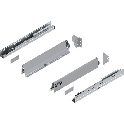 Blum, Schubladenauszüge, Tandembox antaro N 30kg 400mm Vollauszug Möbeldämpfer-Blumotion grau Blum, Schubladenauszüge, Tandembox antaro N 30kg 400mm Vollauszug Möbeldämpfer-Blumotion grau