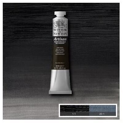 Winsor & Newton, Künstlerfarbe + Bastelfarbe, Artisan water mix oil 200ml lamp black 337 (200 ml) Winsor & Newton, Künstlerfarbe + Bastelfarbe, Artisan water mix oil 200ml lamp black 337 (200 ml)