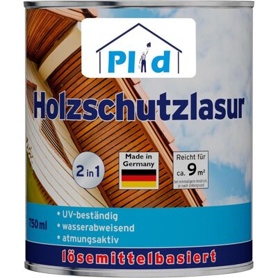 Plid, Holzschutz + Holzpflege, Holzschutzlasur 0,75l für ca. 8m² /Holzlasur Holzschutz Holzgrundierung (Teak, 0.75 l) Plid, Holzschutz + Holzpflege, Holzschutzlasur 0,75l für ca. 8m² /Holzlasur Holzschutz Holzgrundierung (Teak, 0.75 l)