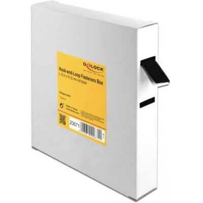 DeLock Klettband, Velcro Tape on Roll - Klettverschluss (20 mm) DeLock Klettband, Velcro Tape on Roll - Klettverschluss (20 mm)