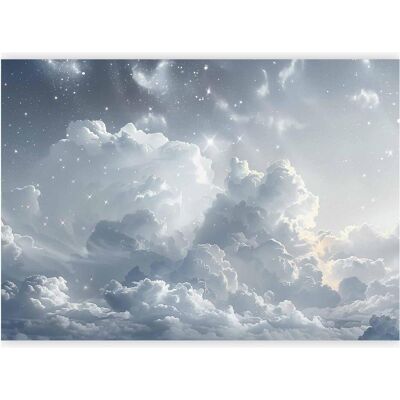 Artgeist, Tapete, Fototapete - Astral Calm: Stars Scattered Over Delicate Clouds (450 x 315 cm) Artgeist, Tapete, Fototapete - Astral Calm: Stars Scattered Over Delicate Clouds (450 x 315 cm)