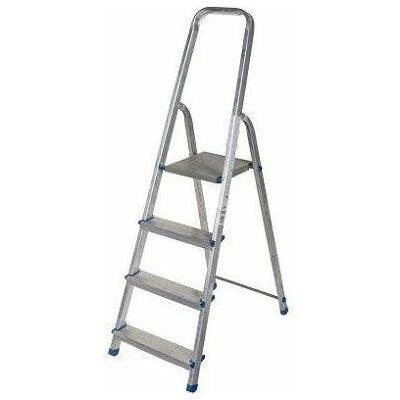 AWTOOLS AW Aluminiumleiter 4 Stufen 150kg - Leiter AWTOOLS AW Aluminiumleiter 4 Stufen 150kg - Leiter