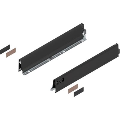 Blum, Schubladenauszüge, Set di spondine Tandembox Antaro 378M 400 mm RAL 9006 grigio metallizzato 6703054 Blum, Schubladenauszüge, Set di spondine Tandembox Antaro 378M 400 mm RAL 9006 grigio metallizzato 6703054
