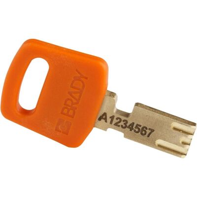 Brady, Vorhängeschloss, Safekey Aluminium-Vorhängeschloss mit Stahlbügel, Orange, 38 mm Bügelhöhe, 6.4 mm Bügeldurch Brady, Vorhängeschloss, Safekey Aluminium-Vorhängeschloss mit Stahlbügel, Orange, 38 mm Bügelhöhe, 6.4 mm Bügeldurch