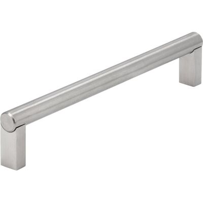 Siro, Möbelgriff, Griff Matar ø 14 mm, LA 192 mm, Breite 204 mm, Edelstahl gebürstet Siro, Möbelgriff, Griff Matar ø 14 mm, LA 192 mm, Breite 204 mm, Edelstahl gebürstet