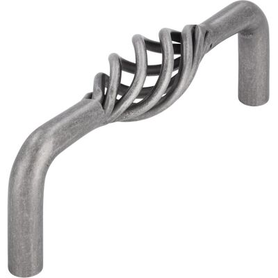 Siro, Möbelgriff, Griff Cage Küchengriff Breite 104 mm (Schubladengriff) Stahl altzinn antik Siro, Möbelgriff, Griff Cage Küchengriff Breite 104 mm (Schubladengriff) Stahl altzinn antik