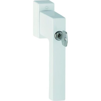 HOPPE - Fenstergriff mit Secu100+Secustik+VarioFit - 90° - RAL 9016 HOPPE - Fenstergriff mit Secu100+Secustik+VarioFit - 90° - RAL 9016