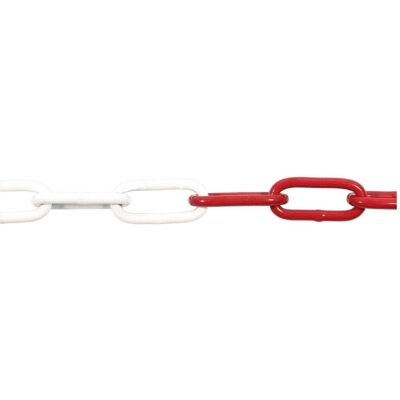 POSAMO - Catena Saldata C6 - rot-weiß - 10 m - Welding chain POSAMO - Catena Saldata C6 - rot-weiß - 10 m - Welding chain