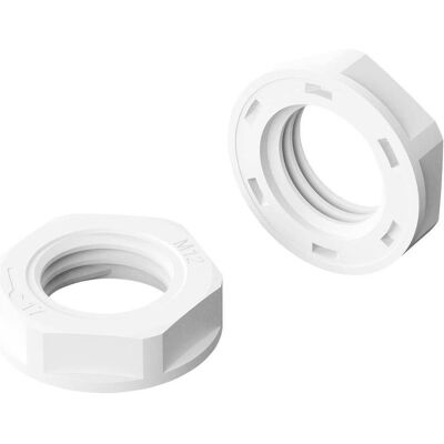 Bopla, Muttern + Unterlegscheiben, 52090311 Gegenmutter M12 x 1.5 Polyamid Weiss 1 St. (M12) Bopla, Muttern + Unterlegscheiben, 52090311 Gegenmutter M12 x 1.5 Polyamid Weiss 1 St. (M12)