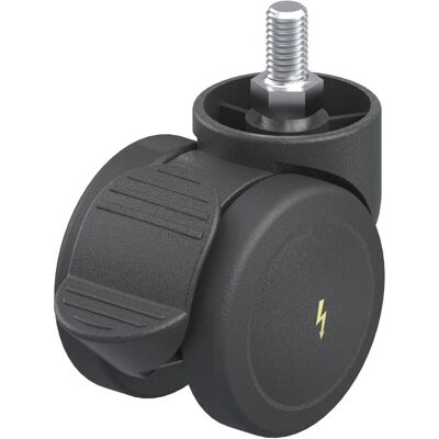 Blickle, Möbelrollen, 849801 LKDB-PUA 50G-RA-ELS Kunststoff-Doppel-Lenkrolle Rad-Durchmesser: 50 mm Tr Blickle, Möbelrollen, 849801 LKDB-PUA 50G-RA-ELS Kunststoff-Doppel-Lenkrolle Rad-Durchmesser: 50 mm Tr