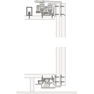 HAWA - Combino 65 H FS ol - 19-40 mm - Door fittings HAWA - Combino 65 H FS ol - 19-40 mm - Door fittings