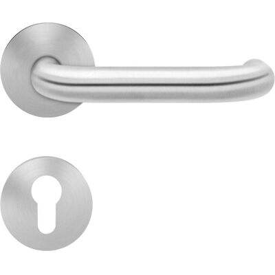Karcher, Türgriff + Türgarnitur, Objekt-Drückergarnitur Kl.4 Kreta XL EPRO17 PZ Edelstahl matt (Türgarnitur, Türgriff) Karcher, Türgriff + Türgarnitur, Objekt-Drückergarnitur Kl.4 Kreta XL EPRO17 PZ Edelstahl matt (Türgarnitur, Türgriff)