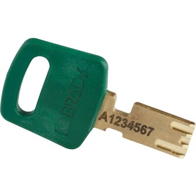 Brady, Vorhängeschloss, Safekey Kompaktes Nylon-Sicherheitsschloss mit Nylonbügel, Grün, 25 mm Bügelhöhe, 4.3 mm Bügeldur Brady, Vorhängeschloss, Safekey Kompaktes Nylon-Sicherheitsschloss mit Nylonbügel, Grün, 25 mm Bügelhöhe, 4.3 mm Bügeldur