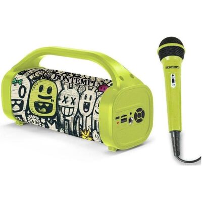 Bontempi Wireless Lautsprecher mit Mikrofon 80W Bontempi Wireless Lautsprecher mit Mikrofon 80W