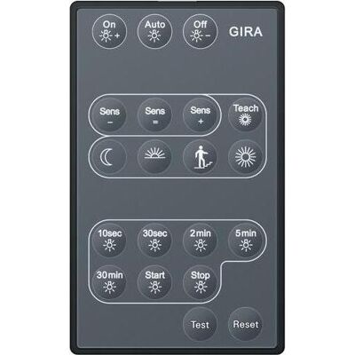 Gira 211500 - Infrarot-Fernbedienung für Präsenzmelder Gira 211500 - Infrarot-Fernbedienung für Präsenzmelder