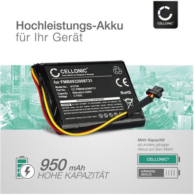 Cellonic, Navigationsgerät Zubehör, Akku für TomTom Go 500, 510 (2013), Start 50, 600, Live 825 Europe, ONE Cellonic, Navigationsgerät Zubehör, Akku für TomTom Go 500, 510 (2013), Start 50, 600, Live 825 Europe, ONE
