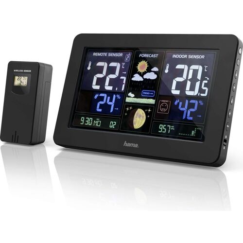 Hama Premium, Wetterstation, Schwarz