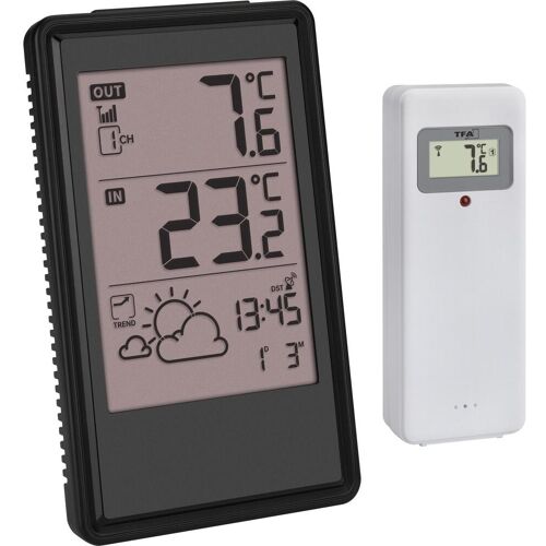 TFA Funk Wetterstation schwarz, Wetterstation, Schwarz