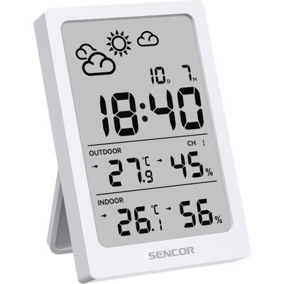 Sencor Wetterstation, Wetterstation, Weiss Sencor Wetterstation, Wetterstation, Weiss
