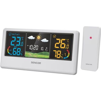 SENCOR SWS 4100 W Wetterstation - Innen/Außen Temperatur & Luftfeuchtigkeit SENCOR SWS 4100 W Wetterstation - Innen/Außen Temperatur & Luftfeuchtigkeit