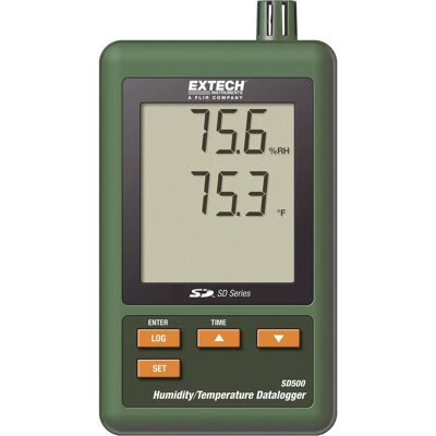 Extech Multi-Datenlogger SD500 Messgr, Thermometer + Hygrometer, Grün Extech Multi-Datenlogger SD500 Messgr, Thermometer + Hygrometer, Grün