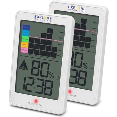 Explore Scientific Oregon Scientific WSH1008 Elektronisches Hygrometer für Innenräume Weiss, Thermometer + Hygrometer, Weiss Explore Scientific Oregon Scientific WSH1008 Elektronisches Hygrometer für Innenräume Weiss, Thermometer + Hygrometer, Weiss