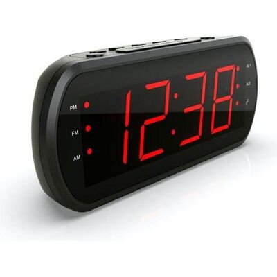 We-Vibe, Wecker, Radio réveil grand affichage écran 1.8, Radio FM, Dual alarme, Led Rouge 1 po We-Vibe, Wecker, Radio réveil grand affichage écran 1.8, Radio FM, Dual alarme, Led Rouge 1 po