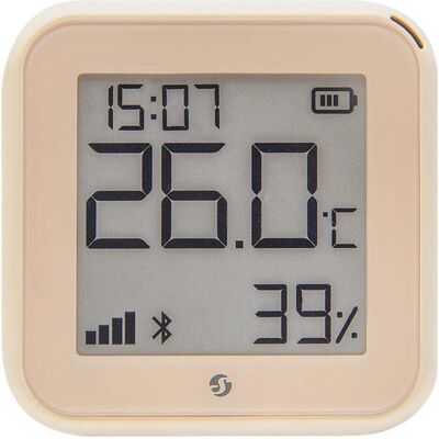 Shelly H&T Gen 3 Mocha, Thermometer + Hygrometer, Braun, Weiss Shelly H&T Gen 3 Mocha, Thermometer + Hygrometer, Braun, Weiss