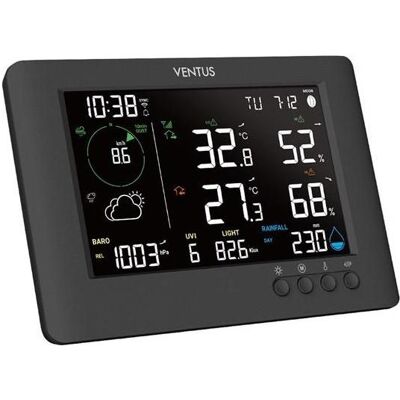 Ventus vejrstation W815 Wifi, Wetterstation, Schwarz Ventus vejrstation W815 Wifi, Wetterstation, Schwarz