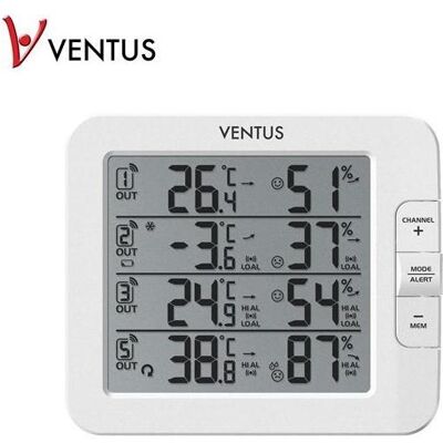 Ventus W210 Wetterstation - Drahtlose Sensoren, Innen- & Außentemperatur Ventus W210 Wetterstation - Drahtlose Sensoren, Innen- & Außentemperatur