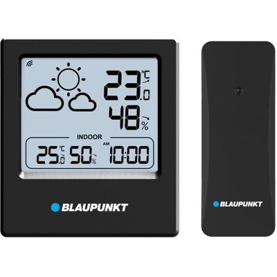 Blaupunkt WS10BK schwarz / Wetterstation / Aussenthermometer / Uhr / LCD-Display, Wetterstation, Schwarz Blaupunkt WS10BK schwarz / Wetterstation / Aussenthermometer / Uhr / LCD-Display, Wetterstation, Schwarz