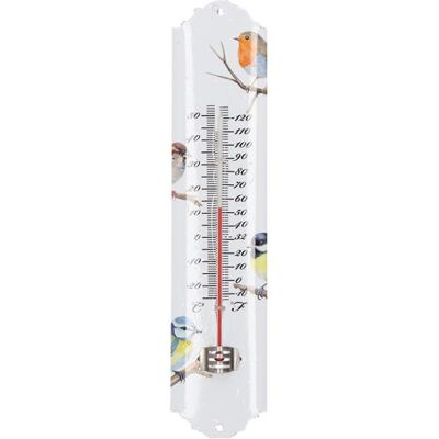 Esschert Design Thermometer Aquarell Vögeln, Thermometer + Hygrometer, Mehrfarbig Esschert Design Thermometer Aquarell Vögeln, Thermometer + Hygrometer, Mehrfarbig