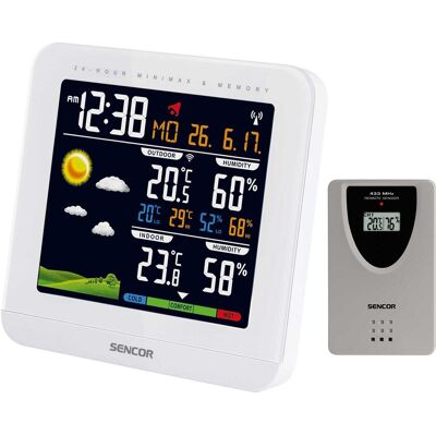 Sencor SWS 5600 digital weather station White LCD Battery, Wetterstation, Weiss Sencor SWS 5600 digital weather station White LCD Battery, Wetterstation, Weiss
