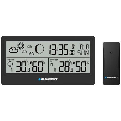 Blaupunkt Stacja pogodowa WS20BK czarna, Wetterstation, Schwarz Blaupunkt Stacja pogodowa WS20BK czarna, Wetterstation, Schwarz