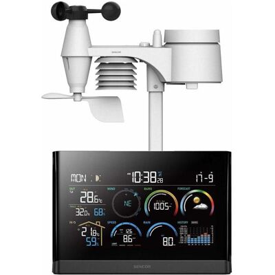 Sencor SWS 11000 Wetterstation schwarz / Farb-LCD / Funksensor, Wetterstation, Schwarz Sencor SWS 11000 Wetterstation schwarz / Farb-LCD / Funksensor, Wetterstation, Schwarz