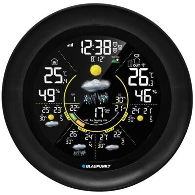 Blaupunkt Stacja pogodowa WS65BK APP czarna, Wetterstation, Schwarz Blaupunkt Stacja pogodowa WS65BK APP czarna, Wetterstation, Schwarz