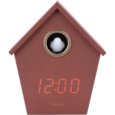 Karlsson, Wecker, Alarm clock Riqueza Cuckoo LED burgundy red Karlsson, Wecker, Alarm clock Riqueza Cuckoo LED burgundy red